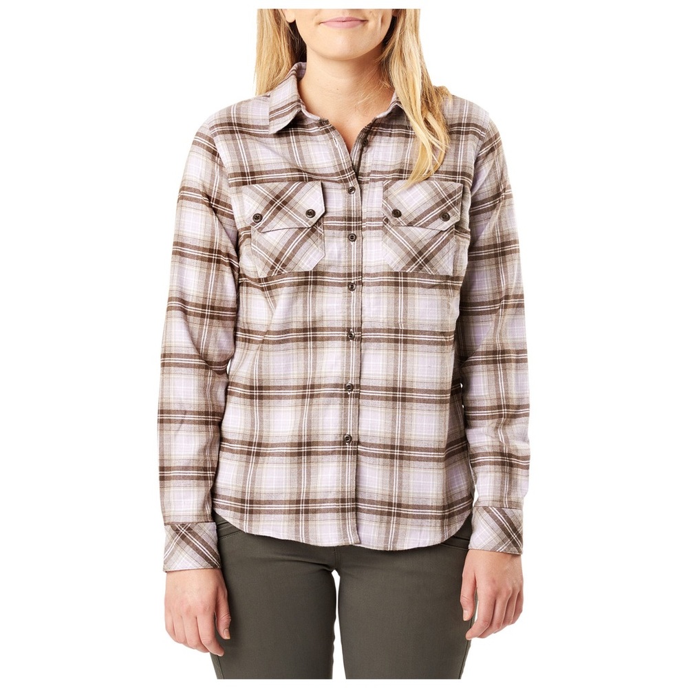 5.11 tactical Hera flannel Long sleeve top shirt button up down plaid small